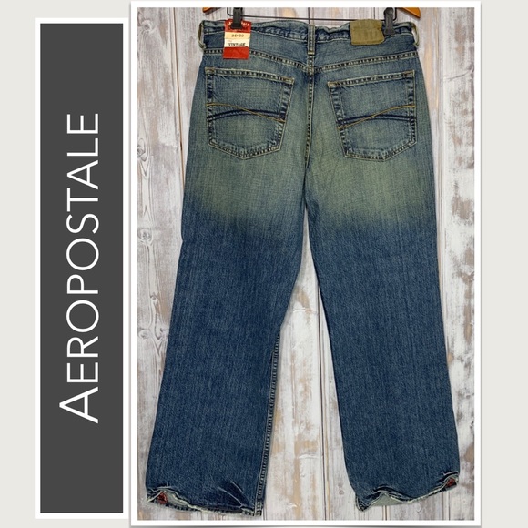 💕Aeropostale Jeans Vintage Bootcut 7166 NWT Medium Wash - Picture 3 of 7